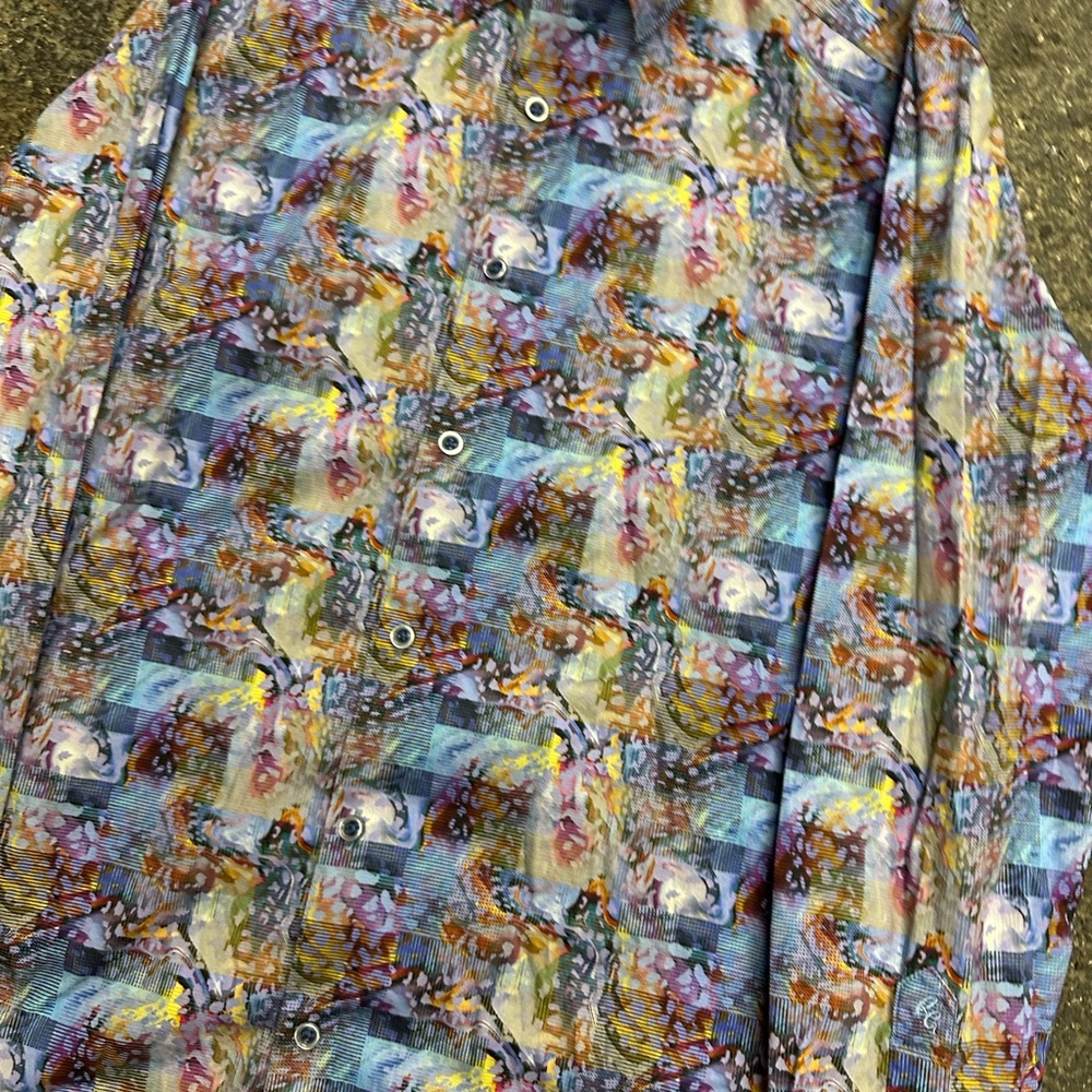 Robert Graham Multicolored Button Down Long Sleev… - image 5